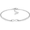 Elli Bracciale da Donna Simbolo dell'Infinito Tendenza in Argento Sterling 925