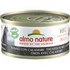 Almo Nature HFC Natural 6 x 70 g Alimento umido per gatto - HFC Tonno con Calamari in gelatina