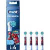Oral-B Testine Di Ricambio Pro Kids 3+ Spiderman 4 Testine