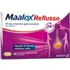 Maalox Reflusso 20 mg 14 Compresse Gastroresistenti