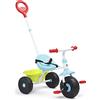 Aziamor Triciclo Vespa 2 in 1 Con Manico Direzionabile Azzurro per