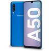 Samsung Galaxy A50 Smartphone, Display 6.4 Super AMOLED, 128 GB Espandibili, RAM 4 GB, Batteria 4000 mAh, 4G, Dual Sim, Android 9 Pie, [Versione Italiana], Blue