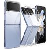 Ringke Slim Compatibile con Cover Samsung Galaxy Z Flip 4 5G (2022), Custodia Trasparente Anti-Ingiallimento, Poco Ingombrante Ottima Grip Cover Rigida Calza Perfetta - Clear