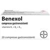 Benexol Trattamento per Carenza di Vitamine B a Base di Vitamina B1 B6 B12 20 Compresse