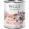 Wolf of Wilderness Junior 6 x 800 g umido per cane - Stony Creek - Pollame con manzo