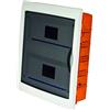 Electraline 60449 Centralino da Incasso, 24 Moduli, Con Sportello, IP40, Bianco/Arancione