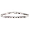 Fichera Preziosi Bracciale Tennis in Oro Bianco 18 kt E Diamanti Naturali da 4,22 ct F Color N...