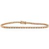 Fichera Preziosi Bracciale Tennis in Oro Rosa 18 kt E Diamanti Naturali da 1,39 ct F Color NUO...