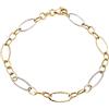 Fichera Preziosi Bracciale Donna Catena taglio laser Bicolore In Oro Bianco 18 kt NUOVO E ORIG...