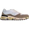 Premiata scarpe uomo sneaker camoscio tessuto LANDECK_6406 bianco