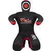 FNine MMA Dummy UNFILLED, Judo Punching Sacco Non Riempito - Posizione Seduta Mani su manichino Anteriore a grappolo (Tela Nera, 40)