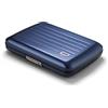 ÖGON -DESIGNS- Portacarte in alluminio con chiusura in metallo, protezione RFID contro le frodi e la smagnetizzazione, portafoglio compatto, modello Smart Case OSLO