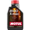 MOTUL 104531 | MOTUL 8100 X-Max 100% SAPS Olio Motore Sintetico per Veicoli a Benzina e Diesel | Viscosità SAE J 300, 0W-40 | 1 litro