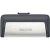 SANDISK - USB SanDisk Drive USB Ganda Ultra Tipe-C 256 GB unità flash Type-A / Type-C 3.2 Gen 1 (3.1 1) Grigio, Argento