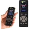 Lychee Professionale Registratore Vocale Digitale Portatile, 1536kbps,8 GB  Multifunzionale USB Digital Audio Voice Recorder con Lettore MP3 (Nero)