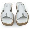 Bonateks Derbtrlky100160, Sandali con Zeppa Donna, Bianco, 40 EU