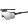 uvex sportstyle 227, occhiali sportivi unisex, specchiato, privo di appannamenti, black matt/silver, one size