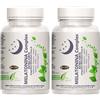 HYPER ADVANCED ENGINEREED FOOD Integratore per Riposare per Dormire, Contro l'Insonnia Favorisce un Sonno Profondo Buonumore Rilassamento, Calmante con Melatonina Luppolo Valeriana Melissa Griffonia Magnesio Serotonina 120 capsule