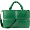 Lychii Borsa a Tracolla Trapuntata, Borsa Tote Imbottita in Ecopelle con Chiusura Lampo, Borsa a Tracolla a Tracolla per Damen