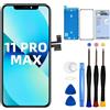DTD Schermo per iPhone 11 PRO Max, Display per iPhone 11 PRO Max, LCD Touch Screen Digitizer Parti di Ricambio con Strumenti di Riparazione
