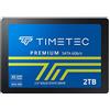 Timetec SSD da 2 TB 3D NAND QLC SATA III 6 Gb/s 2,5 pollici 7 mm (0,28) Velocità di lettura fino a 550 MB/s SLC Cache Performance Boost Unità a stato solido interna per PC Computer Desktop e laptop