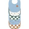 LÄSSIG Set di bavaglini per bambini (5 pezzi) con chiusura a strappo in cotone impermeabile/Value Pack Bib Happy Rascals Smile