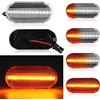 POPMOTORZ LED Dinamiche Indicatori di Direzione, 2 Pezzi LED Frecce Laterali 2835 SMD per VW Golf MK3 MK4 Jetta Passat B4/5 SEAT Altea MK1 Ibiza MK2 MK3 MK4 Ford Fiesta MK5 Focus MK2, Trasparente