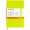 Moleskine Classic Notebook, Taccuino a Righe, Copertina Rigida e Chiusura Elastica, Formato Pocket 9 x 14 cm, Colore Verde Limone, 192 Pagine