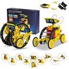 OMWay STEM 12-in-1 Robot Solare Giocattoli, Kit Scienza per Bambini Età 8, Costruire Esperimento Ingegneria Robotica per 9 10 11 12 13 14 Anni Ragazzi Ragazze Adolescenti