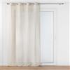 Douceur d'Intérieur, tenda trasparente con occhielli (140 x 240 cm) Aline, poliestere e lino