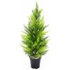 Flair Flower Cipresso Artificiale in Vaso, 65 cm, Albero della Vita Artificiale, pianta Decorativa sempreverde, Albero Decorativo in Vaso di conifere, conifere, Decorazione per Matrimoni, Traliccio