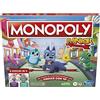 Hasbro Monopoly Monopoly Junior gioco da tavolo, tabellone fronte-retro, 2 giochi in 1, gioco Monopoly per bambini e bambine più piccoli, giochi per bambini e bambine, giochi Junior