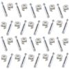Merriway Bulk Hardware BH06260 Flat Pack Furniture cabinet Cam bullone dado di bloccaggio vite di fissaggio (15 mm x 11.5 mm) e tasselli (M6 x 44 mm), set da 20 pezzi
