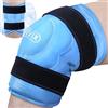 REVIX 50,8cm XXXL Ice Pack per Ginocchiere Riutilizzabili, Ice Knee Wrap con Compressione Fredda per Artrite, Lacrima del Menisco e ACL, Chirurgia di Sostituzione del Ginocchio, Gonfiore