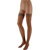 Franzoni Calze Autoreggenti a Compressione Graduata 140 Denari, Paramedicale, Sollievo per Gambe - Made in Italy (3, Natural)