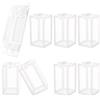NBEADS 24 Pz Confezione Regalo Trasparente, PVC Scatole Trasparenti per Bomboniere con Design Bowknot Scatole Regalo Rettangolo da 8x8x15cm per Confezioni Regalo, Dolci e Decorazioni Natalizie