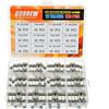 HUAREW 12 valori 120 pezzi 5x20mm fusibili in vetro fusione lento 0,2 x 0,78 pollici 250 V Volt T0,5 T1 T1,25 T1,6 T2 T2,5 T3 T3,15 T4 T5 T6,3 T10 Amp Kit di classificazione