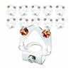 ORION LIGHTSTYLE 10 x lampade lampade a sospensione tubo gancio in metallo, fissaggio a morsetto e messa a terra M10 x 1 filettatura tubo gancio lampada