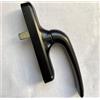 metalkard Maniglia Cremonese universale PER ANTA RIBALTA interna finestre porte (nero)
