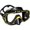 Mares Pure Edge , Maschera per Immersioni e Snorkeling, Adulto, Unisex, Nero e Giallo