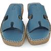 Bonateks Sandali da donna DERBTRLK100200 Wedge, blu, 40 EU, Blu, 40 EU