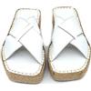 Bonateks Derbtrlky100106, Sandali con Zeppa Donna, Bianco, 36 EU