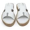 Bonateks Derbtrlky100259, Sandali con Zeppa Donna, Bianco, 39 EU