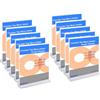 TUKA-i-AKUT TUKA 10 Pezzi A4 Espositore da Tavolo, T Forma Doppio Acrilico Porta-avvisi da Tavolo con Base Acrilica, Supporto Pubblicitario da Banco, per Menù Carta Promozioni Altro. A4 Verticale TKD8207-A4-10x