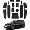 CDEFG Compatibile con Dacia Jogger 2021-2025 2026 Hybrid/Extreme, Tappetino Antiscivolo Antipolvere Antigraffio Tappetini in Gomma Portabicchieri Auto Jogger Extreme Hybrid Accessori (Nero)