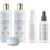 Beauxury Milano Kit Luxury Premium Professionale Shampoo, Maschera, Leave-in, Setificante e Spazzola Brush con Bava di Lumaca Ideale per Capelli Danneggiati da Tintura e Decolorazione.