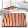 Zhaomi Pedana Doccia Naturale,Pedane Doccia Legno,Pedana per Doccia,Tappeto Sauna,Tappetino a Doghe,Tappetino da Bagno Multiuso,Spa,Vasca da Bagno,Arredamento Bagno con Doccia (60x60cm/24x24in)
