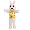 MatGui Costume da coniglietto per festa di Pasqua, costume da coniglietto mascotte, taglia adulto, Coniglietto Giallo, Medium