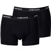 HEAD 841001001 - Set di 4 Boxer da Uomo, Taglia XL, Cotone, Nero