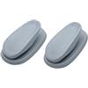Fackelmann 686269 - Set di 2 ganci da parete adesivi in plastica, 4 cm, per strofinaccio da cucina